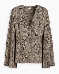 By Malene Birger Isaida snake-print crepe blazer - Animal print Animal