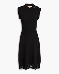 Marni Distressed cotton dress - Black Black