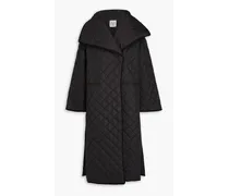 Quilted shell coat - Black