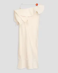 Jacquemus La Jupe ruffled embellished cotton maxi skirt - White White