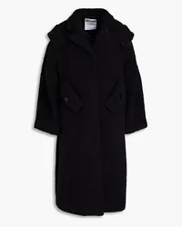 Moschino Alpaca-blend bouclé coat - Black Black