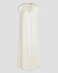 Loulou Studio Dola silk-satin midi dress - White White