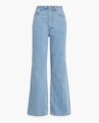 Ganni High-rise wide-leg jeans - Blue Blue