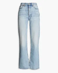 Rag & Bone Alex distressed high-rise straight-leg jeans - Blue Blue