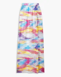 Missoni Wrap-effect printed crochet-knit maxi skirt - Multicolor Multicolor