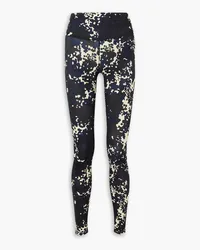 Tory Sport High-rise printed stretch-TACTEL leggings - Blue Blue