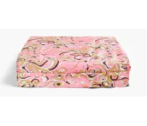 Printed twill cosmetic case - Pink