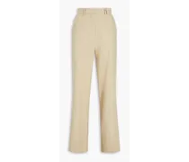 Astouin linen-canvas straight-leg pants - Neutral