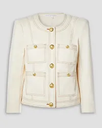 Veronica Beard Ferazia cotton-blend canvas jacket - White White