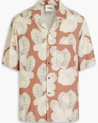 Nanushka Floral-print crepe shirt - Gray Gray