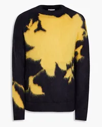 Erdem Nathan intarsia mohair-blend sweater - Blue Blue