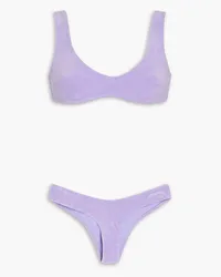 Zimmermann Cotton-blend terry bikini - Purple Purple