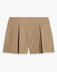 RED Valentino Pleated crepe shorts - Neutral Neutral