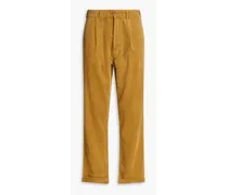 Cotton-corduroy pants - Yellow