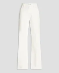 Frame Denim Le Palazzo high-rise wide-leg jeans - White White