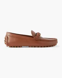 Gianvito Rossi Monza leather loafers - Brown Brown