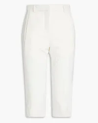 Loulou Studio Cropped stretch-wool slim-leg pants - White White