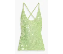 Molly sequined knitted top - Green
