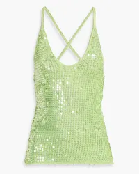 Retrofête Molly sequined knitted top - Green Green