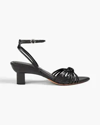 3.1 phillip lim Knotted leather sandals - Black Black