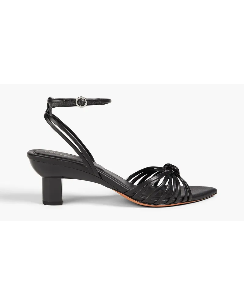 3.1 phillip lim Knotted leather sandals - Black Black