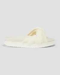 Zimmermann Twisted terry slides - White White