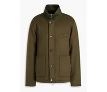 Hiro brushed wool-felt jacket - Green
