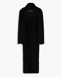 arch4 Coco ribbed cashmere midi dress - Black Black