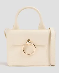 Claudie Pierlot Pebbled-leather cross-body bag - White White