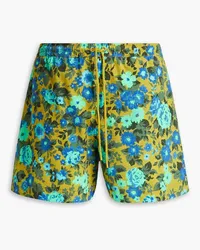 Zimmermann Estelle floral-print mid-length swim shorts - Yellow Yellow