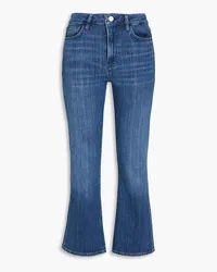 Frame Denim Le Crop Mini Boot cropped high-rise bootcut jeans - Blue Blue