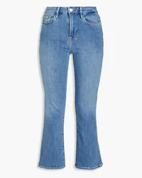 Frame Denim Le Crop Mini Boot cropped high-rise bootcut jeans - Blue Blue