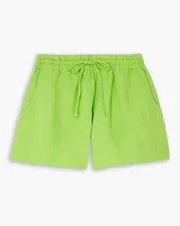 APIECE APART Trail linen shorts - Green Green