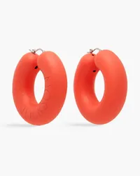 J.W.Anderson Silver-tone hoop earrings - Orange Orange