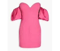Andrea off-the-shoulder faille mini dress - Pink