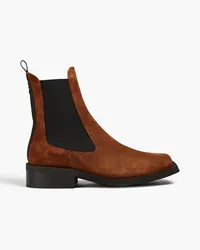 Ganni Suede chelsea boots - Brown Brown