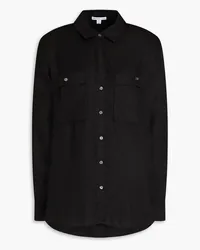 James Perse Lyocell and linen-blend shirt - Black Black