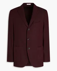 Boglioli Wool-twill blazer - Burgundy Burgundy