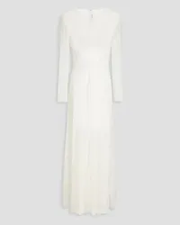 Philosophy Di Lorenzo Serafini Embroidered glittered tulle gown - White White