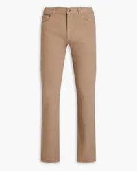 Canali Stretch-cotton twill pants - Neutral Neutral