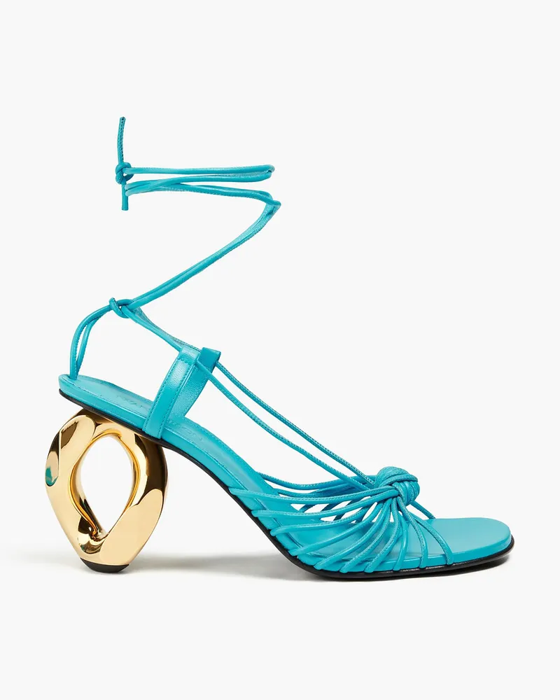 J.W.Anderson Knotted leather sandals - Blue Blue