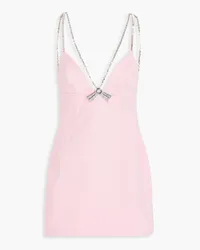 Area Crystal-embellished jersey mini dress - Pink Pink