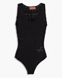 Missoni Crochet-knit bodysuit - Black Black