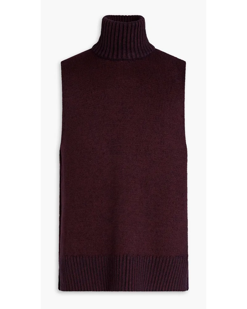 Maison Margiela Mélange knitted turtleneck sweater - Purple Purple