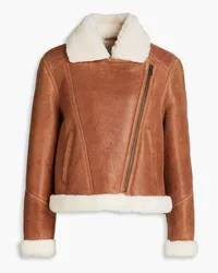 Maje Shearling jacket - Brown Brown