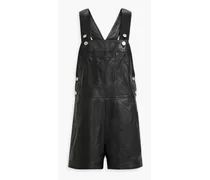 Leather overalls - Black