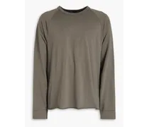 French cotton-terry sweatshirt - Green