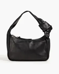 IRO Noue knotted leather tote - Black Black