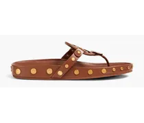 Miller studded leather sandals - Brown