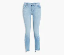 Florence cropped mid-rise skinny jeans - Blue
